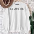 Anti Censorship Read Banned Books Sweatshirt Gifts for Old Women