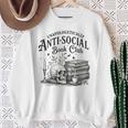 Anti-Social Book Club Bookish Introvert Readers Sweatshirt Gifts for Old Women