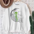 Astronaut Reading Book To Alien Moon Space Women Kids Men Premium Tri-Blend Sweatshirt Gifts for Old Women