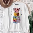 Axolotl Bookworm Girls Cute Book Reading Axolotl Pink Sweatshirt Gifts for Old Women Axolotl Bookworm Girls Cute Book Reading Axolotl Pink Sweatshirt Gifts for Old Women