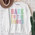 BACK TO THE BOOKS Happy First Day School Future Grads Premium Tri-Blend Sweatshirt Gifts for Old Women