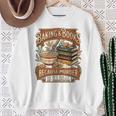 Baking Books Vintage Because Murder Is Illegal Aesthetic Sweatshirt Gifts for Old Women Baking Books Vintage Because Murder Is Illegal Aesthetic Sweatshirt Gifts for Old Women