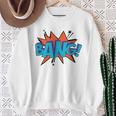 Bang Comic Book Sound Effect Bubble Graphic Tee Shirt Sweatshirt Gifts for Old Women