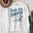 Beach Book Lover Summer Bookish Book Girl Summer Sweatshirt Gifts for Old Women