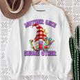 Best Teacher Grandma Gnome With Books For Teacher Mom Saying Sweatshirt Gifts for Old Women