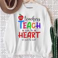 THE BEST TEACHERS TEACH FROM THE HEART NOT BOOK T-SHIRT Men Women Sweatshirt Gifts for Old Women THE BEST TEACHERS TEACH FROM THE HEART NOT BOOK T-SHIRT Men Women Sweatshirt Gifts for Old Women