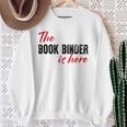 The Book Binder Is Here Sweatshirt Gifts for Old Women The Book Binder Is Here Sweatshirt Gifts for Old Women