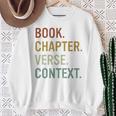Book Chapter Verse Christian Bible Reformed Theology Sweatshirt Gifts for Old Women Book Chapter Verse Christian Bible Reformed Theology Sweatshirt Gifts for Old Women