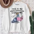This Is My Book Character Costume Pigeon Kids Reading Sweatshirt Gifts for Old Women