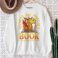 Book Dragon Reader Reading Books Library Literacy Sweatshirt Gifts for Old Women