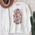 Book Fair Vibes Groovy 70s Retro School Librarian Sweatshirt Gifts for Old Women