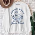 Book Girl Summer Bookish Sloth Beach Vacation Sweatshirt Gifts for Old Women