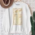 Book Lover Girl Librarian Between The Pages She Lives Premium Tri-Blend Sweatshirt Gifts for Old Women