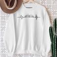 Book Lover Heartbeat Author Writer Writing Graphic Sweatshirt Gifts for Old Women
