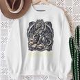 Book Lover I'm a Bookwyrm Not A Bookworm Fantasy Library Fan Premium Tri-Blend Sweatshirt Gifts for Old Women