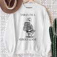 Book Lover Librarian Today I'm Serious Goose Meme Sweatshirt Gifts for Old Women