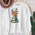 Book Lover Shirt Kids Panda Lover Book Reading Sweatshirt Gifts for Old Women