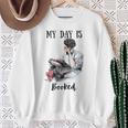 Book Lovers My Day Is Booked Vintage Sweatshirt Gifts for Old Women
