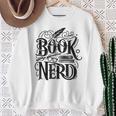 Book Nerd Books Reading Bookworm Bibliophile Sweatshirt Gifts for Old Women