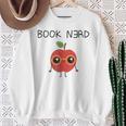 Book Nerd Teacher Apple Backwards E For Men Women Kids Sweatshirt Gifts for Old Women