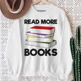 Book Reading Books Librarian Read More Books Sweatshirt Gifts for Old Women