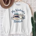 My Weekend Is Booked Cozy Book Lover's Sweatshirt Gifts for Old Women My Weekend Is Booked Cozy Book Lover's Sweatshirt Gifts for Old Women