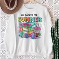 Booked For The Summer Women’s Book Lover Sweatshirt Gifts for Old Women