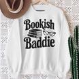 Bookish Baddie Reading Vibes Literary Lover Sweatshirt Gifts for Old Women