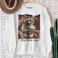 Bookish Mom Raccoon I Live Here Now Library Book Lover Sweatshirt Gifts for Old Women Bookish Mom Raccoon I Live Here Now Library Book Lover Sweatshirt Gifts for Old Women