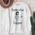 Books And Coffee Girl Sweatshirt Gifts for Old Women Books And Coffee Girl Sweatshirt Gifts for Old Women