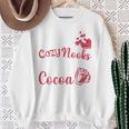 Books Cozy Nooks And Hot Cocoa Cute Fall Booklover Sweatshirt Gifts for Old Women