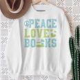 Books Peace Love Bookworm Book Nerd Book Lover Reading Sweatshirt Gifts for Old Women Books Peace Love Bookworm Book Nerd Book Lover Reading Sweatshirt Gifts for Old Women