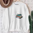I Like Books More Than People Book Lovers Bookworms Sweatshirt Gifts for Old Women