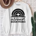 Bookworm Extrovert Fun Book Lovers Reading Sweatshirt Gifts for Old Women Bookworm Extrovert Fun Book Lovers Reading Sweatshirt Gifts for Old Women