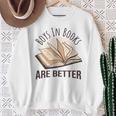 Boys In Books Are Better Sweatshirt Gifts for Old Women Boys In Books Are Better Sweatshirt Gifts for Old Women