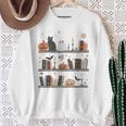 Cat Book Lover Halloween Cute Spooky Reading Premium Tri-Blend Sweatshirt Gifts for Old Women Cat Book Lover Halloween Cute Spooky Reading Premium Tri-Blend Sweatshirt Gifts for Old Women