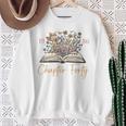 Chapter Forty 1986 40th Birthday Wildflower Book 40 Year Old Premium Tri-Blend Sweatshirt Gifts for Old Women