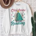 Christmas Is For Reading Books Christmas Tree Books Sweatshirt Gifts for Old Women