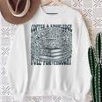 Coffee Knowledge Fuel For Thought Book Lover Reading Sweatshirt Gifts for Old Women