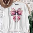Coquette Bow Bookworm Book Reader Reading Books Pattern Girl Sweatshirt Gifts for Old Women