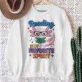 Cute Axolotl Reads Books Reading Is My Favorite Sport Book Sweatshirt Gifts for Old Women Cute Axolotl Reads Books Reading Is My Favorite Sport Book Sweatshirt Gifts for Old Women