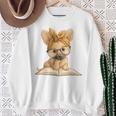 Cute Chihuahua Reading Dog Book Lover Animal Graphic Baby Premium Tri-Blend Sweatshirt Gifts for Old Women