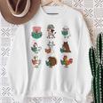 Cute Farm Animals Reading Books Teacher Library Reader Sweatshirt Gifts for Old Women Cute Farm Animals Reading Books Teacher Library Reader Sweatshirt Gifts for Old Women