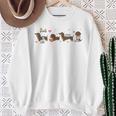 Dachshund Reading Books Cute Dog Lover Bookish Doxie Sweatshirt Gifts for Old Women