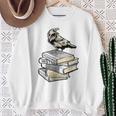 Dark Academia Aesthetic Raven Crow On Old Vintage Books Sweatshirt Gifts for Old Women Dark Academia Aesthetic Raven Crow On Old Vintage Books Sweatshirt Gifts for Old Women