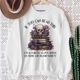 Dark Romance Merch I Put Down My Book Lover Spicy Skeleton Sweatshirt Gifts for Old Women