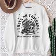 Dark Romance Merch Spicy Book Lover No Triggers Warning Sweatshirt Gifts for Old Women