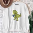 Dinosaur Book LoverRex Sad Arms Too Short To Reader Premium Tri-Blend Sweatshirt Gifts for Old Women