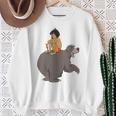 Disney The Jungle Book Mowgli And Baloo Chillin Sweatshirt Gifts for Old Women