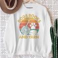 Dogs Books And Yarn Crocheting Retro Sweatshirt Gifts for Old Women Dogs Books And Yarn Crocheting Retro Sweatshirt Gifts for Old Women